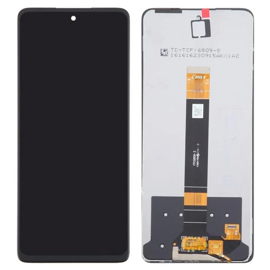 LCD y panel táctil genuino Samsung Galaxy A20 (A205F) con marco frontal en negro-Parte no: GH82-19571A, GH82-19572A